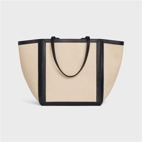 large square in textile with celine print & calfskin|WOMEN'S LUXURY TEXTILE HANDBAGS .